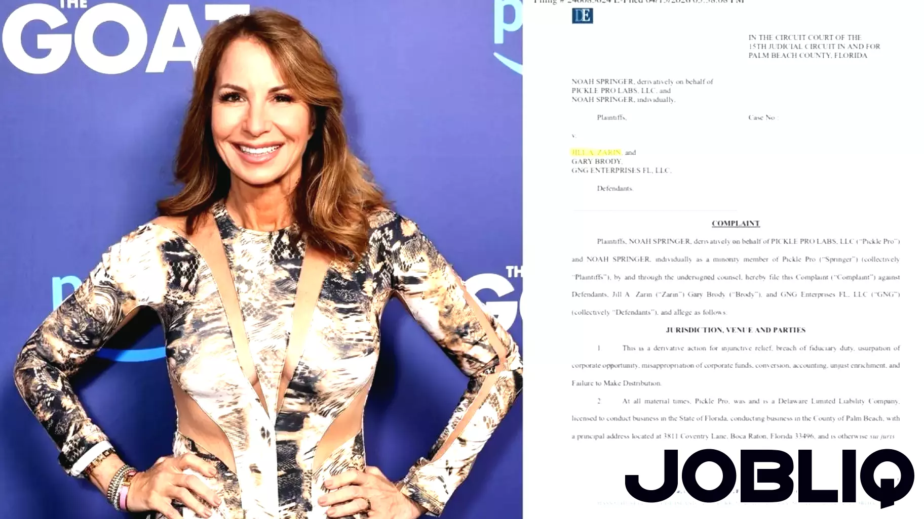 Former 'Real Housewives' star hit with business suit in Palm Beach County over pickleball