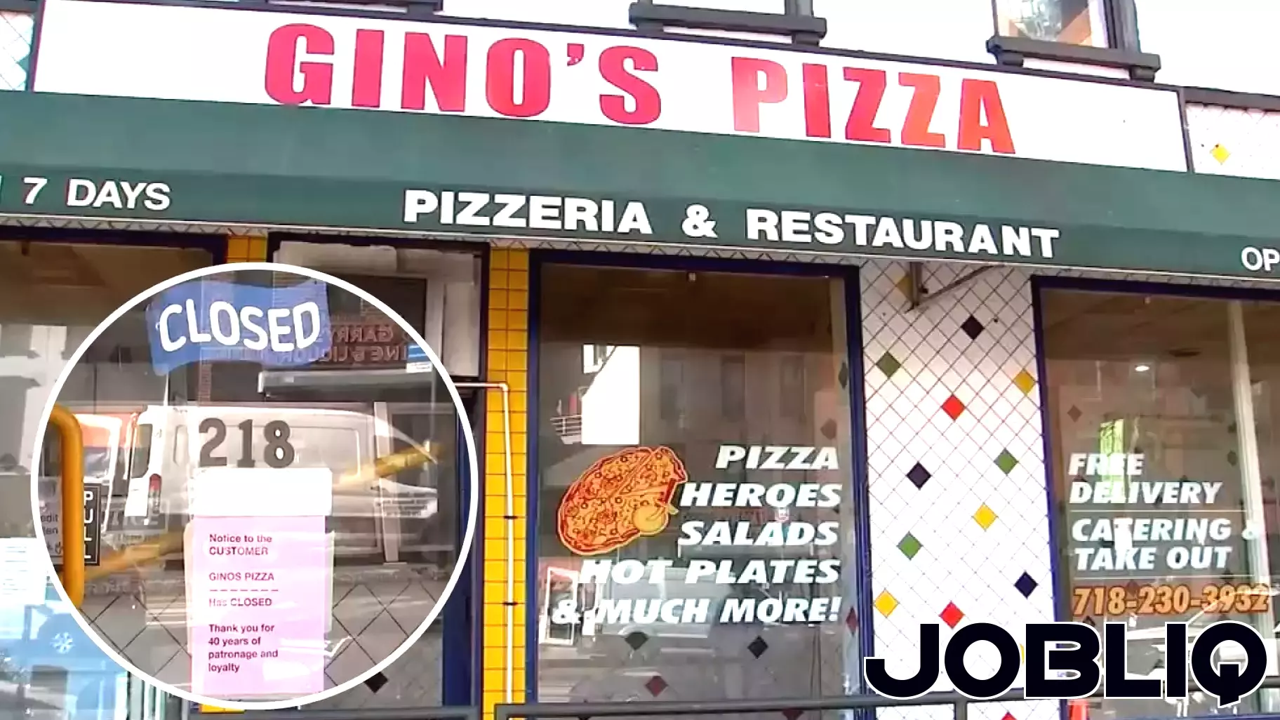 Iconic Gino's Pizza Shuts Its Doors After Four Decades in Downtown Brooklyn
