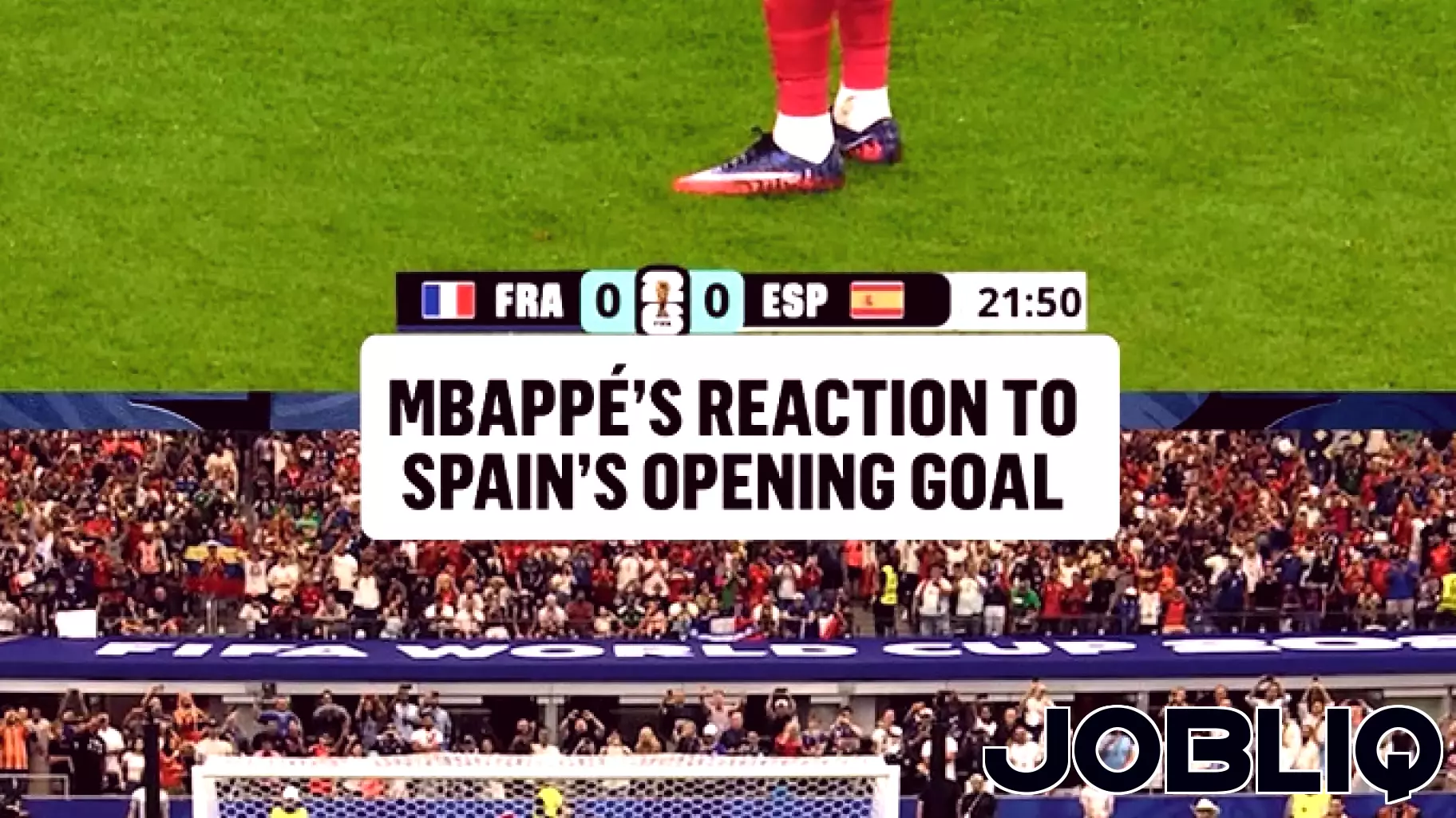 Straight to business from Kylian Mbappé as France concedes first