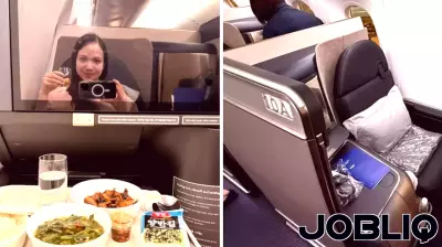 Flying in Korean Air's upgraded business class suite; mostly worth it